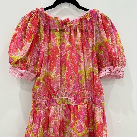 NWOT LoveShackFancy Safiya Dress in Swaying Coral. - Picture 7 of 13